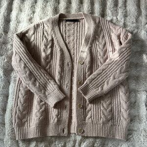 Jenni Kayne Cable Knit Cardigan - Tan